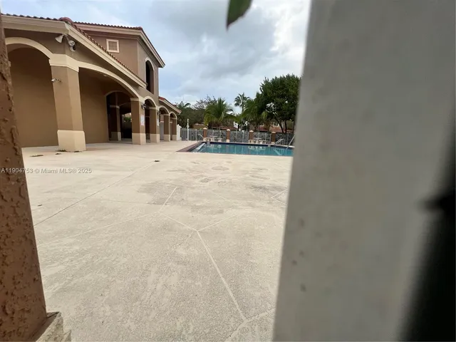 a view of a large building with many windows