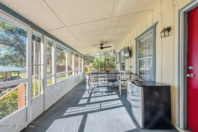 a view of a city from a balcony