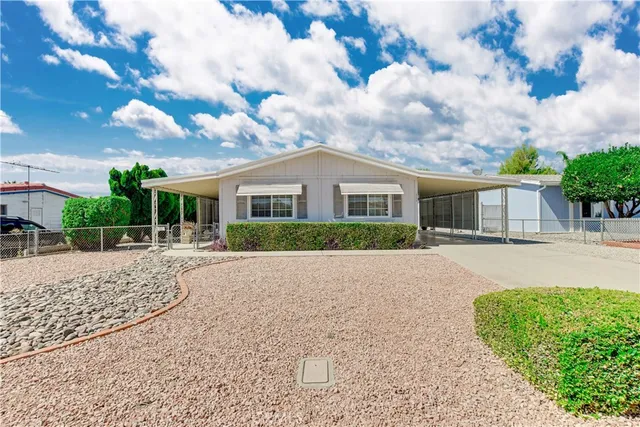 a view of a house with a patio
