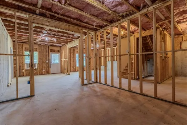 a view of an empty room