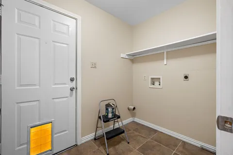 a view of a room with storage and utility