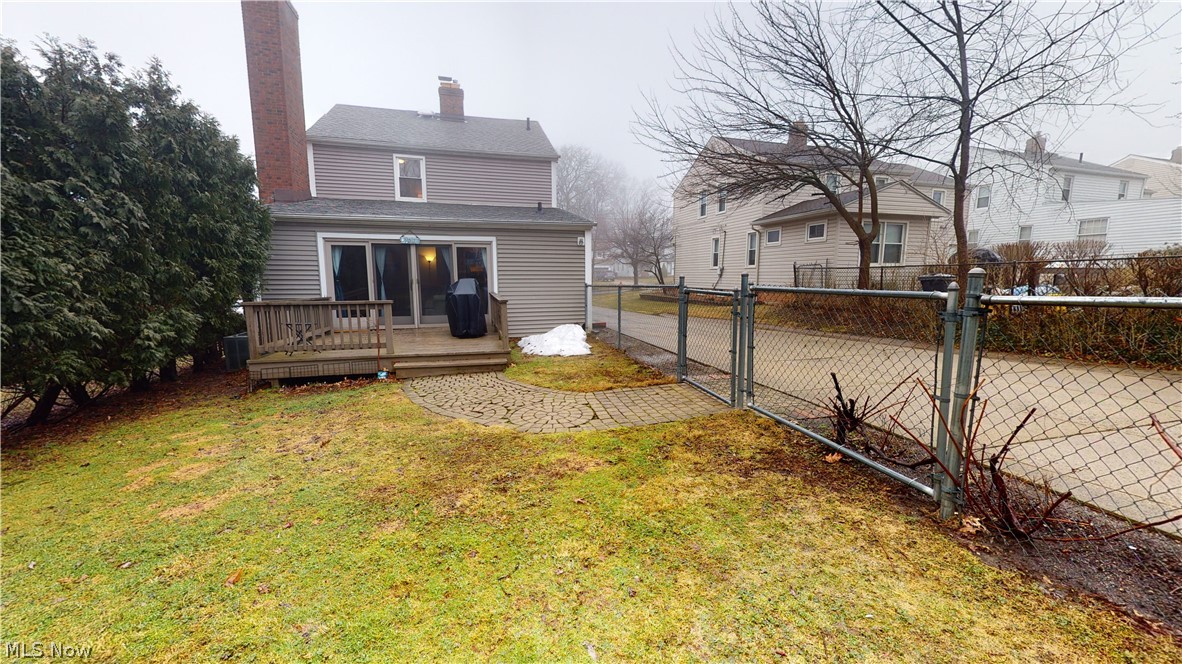 1527 Edgefield Road Lyndhurst, OH 44124 - Photo 21 of 25 Backyard with deck
