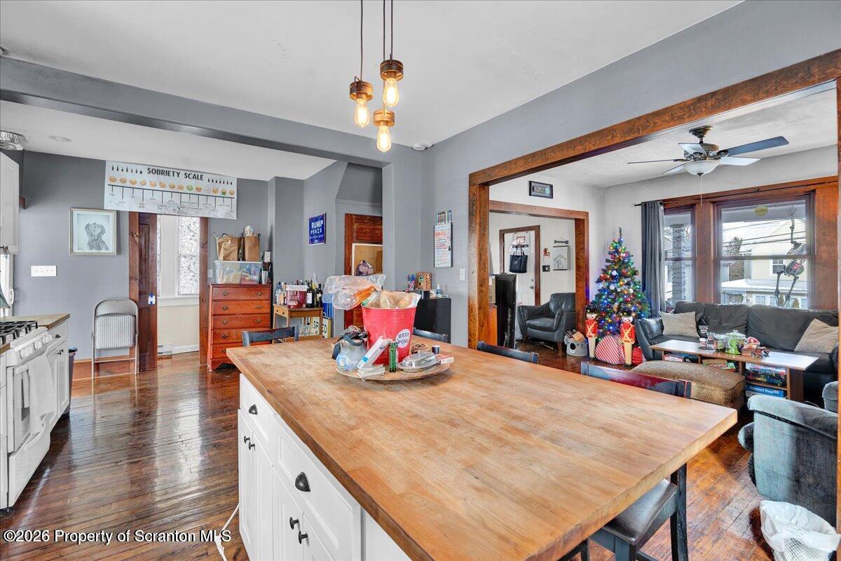 1026 Fairfield Street Scranton, PA 18509 - Photo 7 of 26 a view of a dining room with furniture and wooden floor