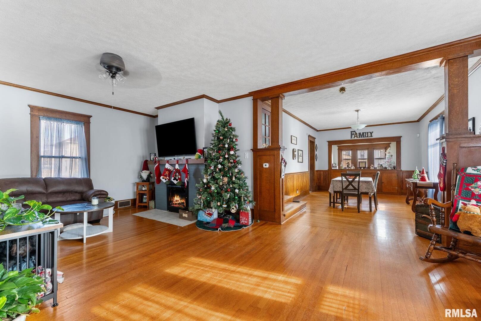 308 Northeast 3rd Avenue Aledo, IL 61231 - Photo 15 of 28 a living room with furniture and a flat screen tv