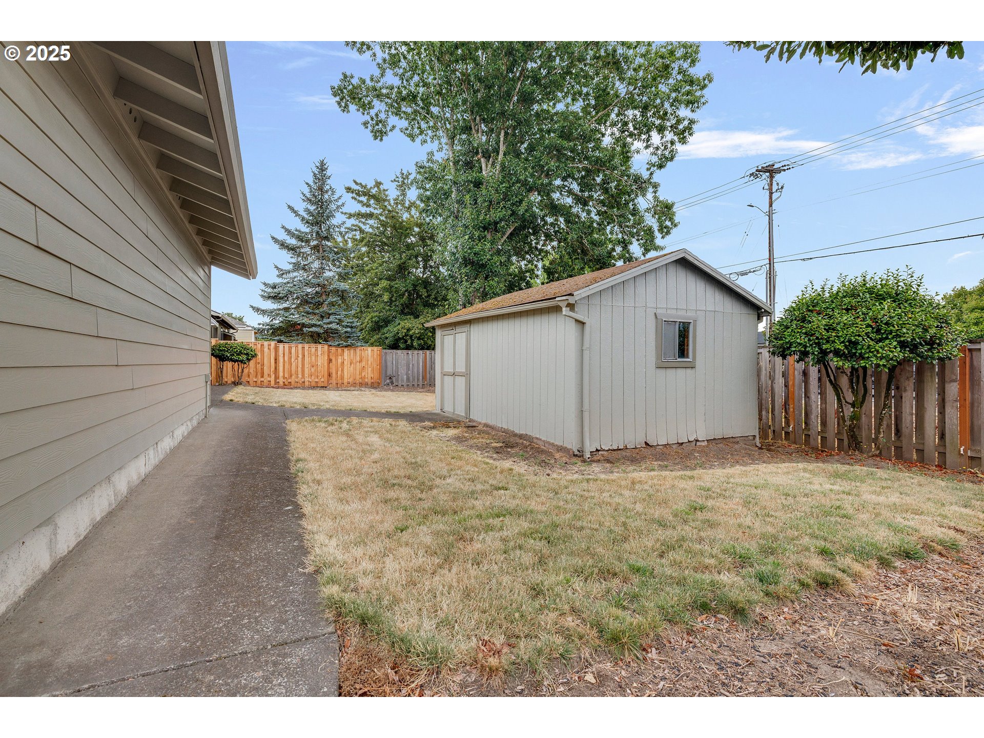 210 Forest Place Forest Grove, OR 97116 - Photo 7 of 35 a backyard of a house with plants and trees