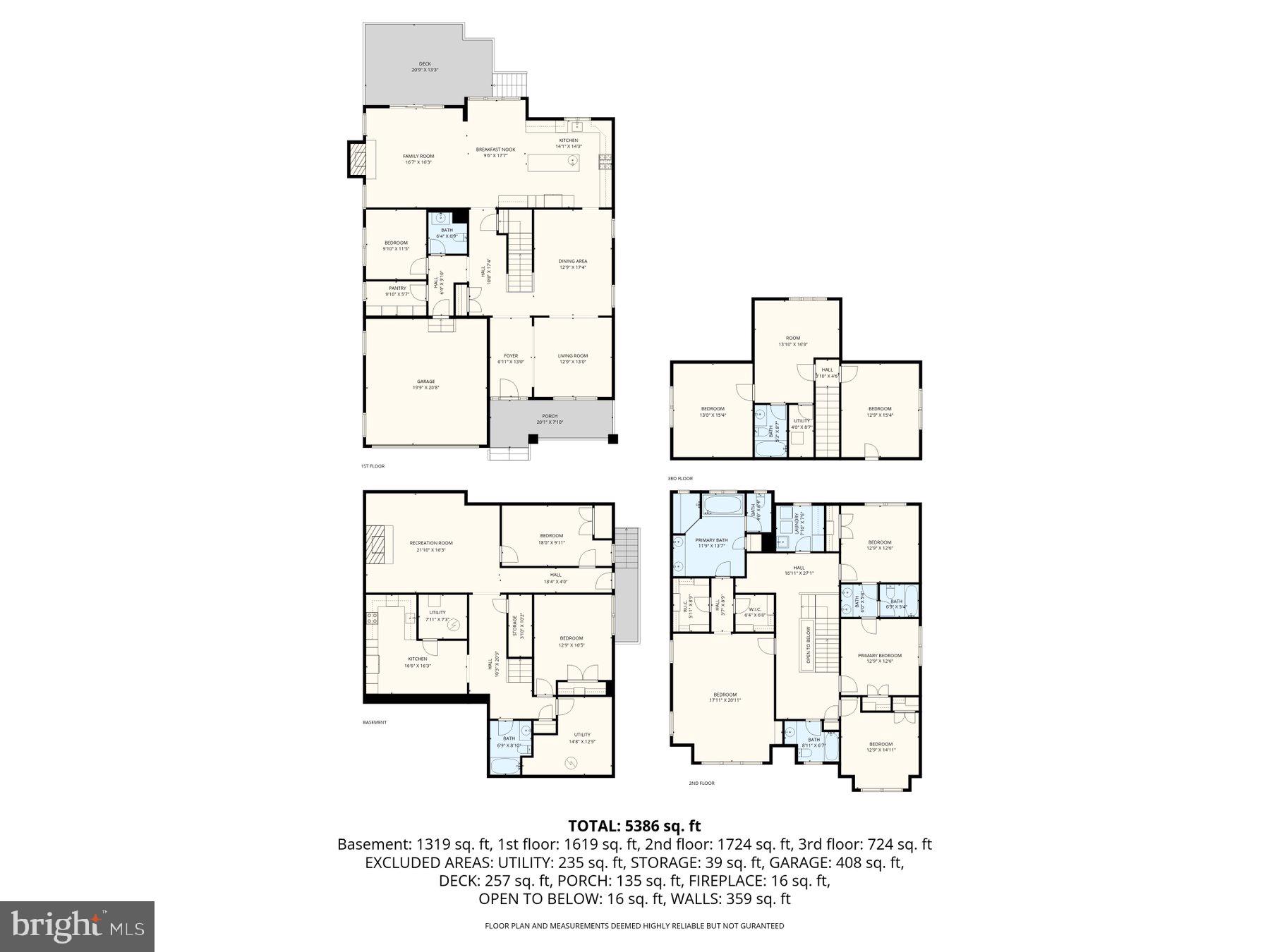 5011 Rugby Avenue Bethesda, MD 20814 - Photo 63 of 63 Full House Floor Plan