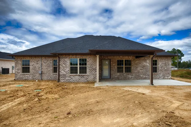 a view of a house with a patio