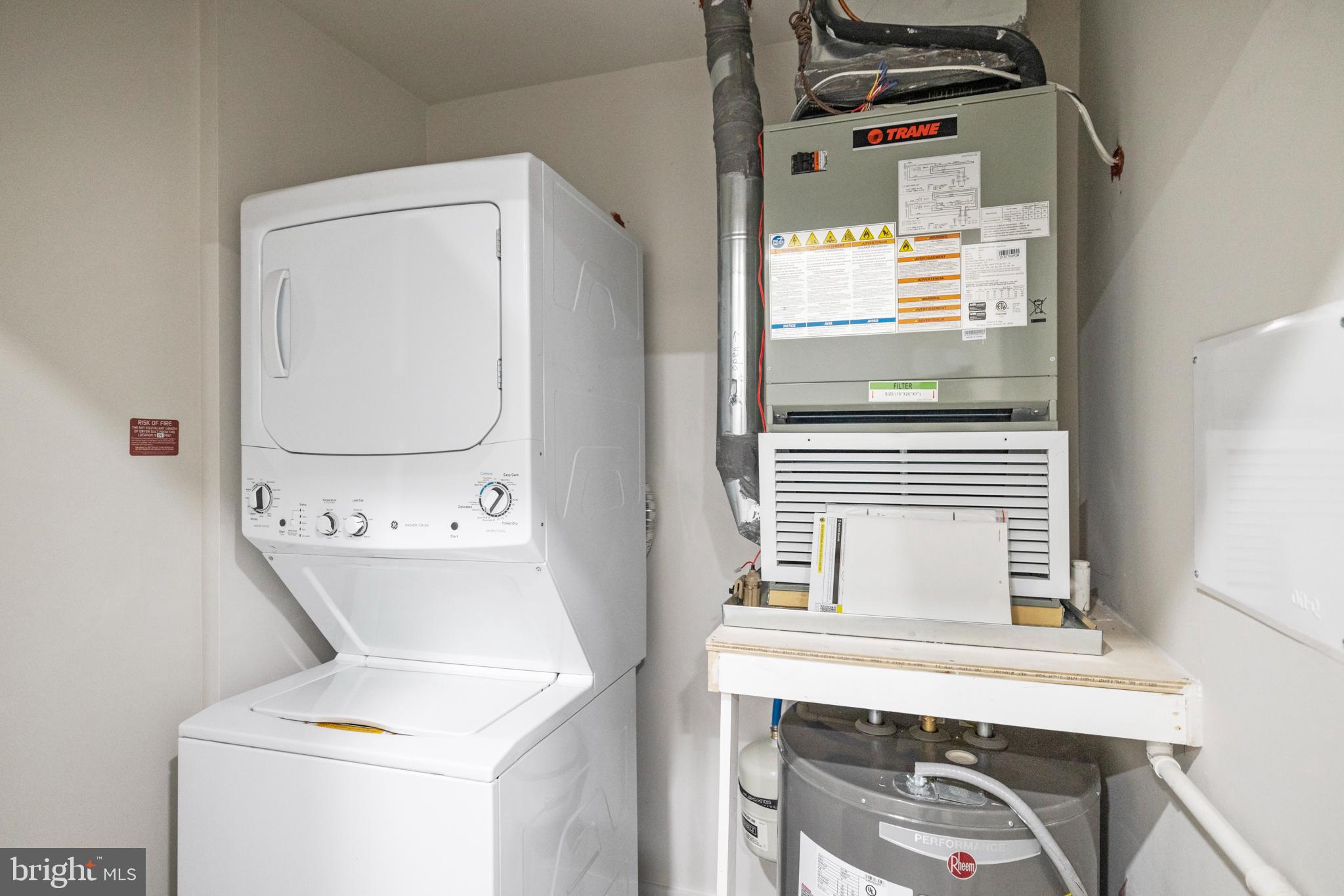 824 18th Street Northeast, Unit 3 Washington, DC 20002 - Photo 17 of 19 a utility room with dryer and washer
