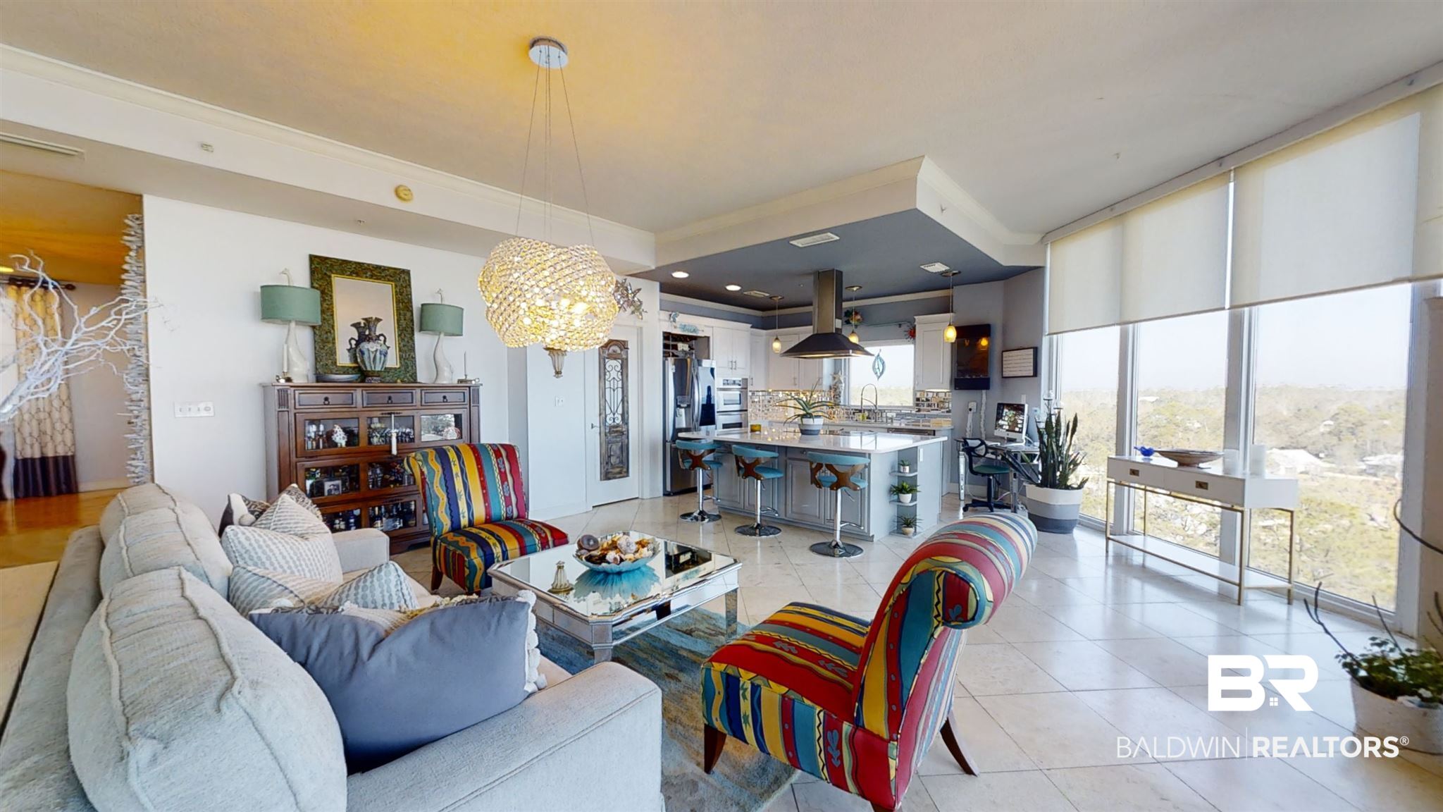 28250 Canal Road, Unit 705 Orange Beach, AL 36561 - Photo 5 of 49 Sitting Area: Double Sliding Doors to Terrace
