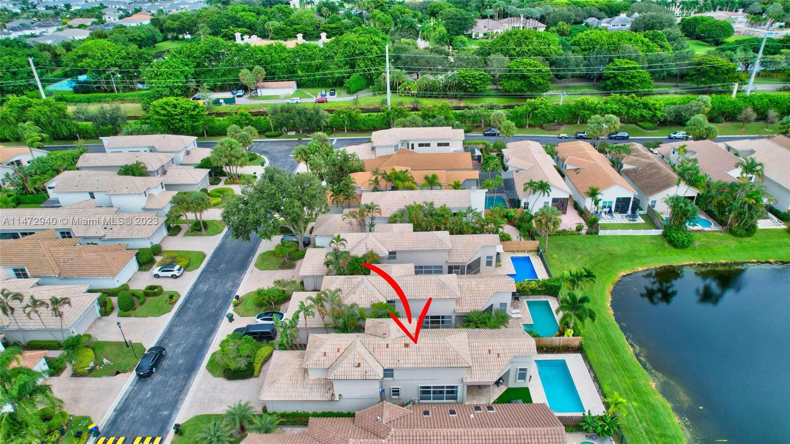 6636 Northwest 25th Avenue Boca Raton, FL 33496 - Photo 10 of 96 an aerial view of residential houses with outdoor space and street view