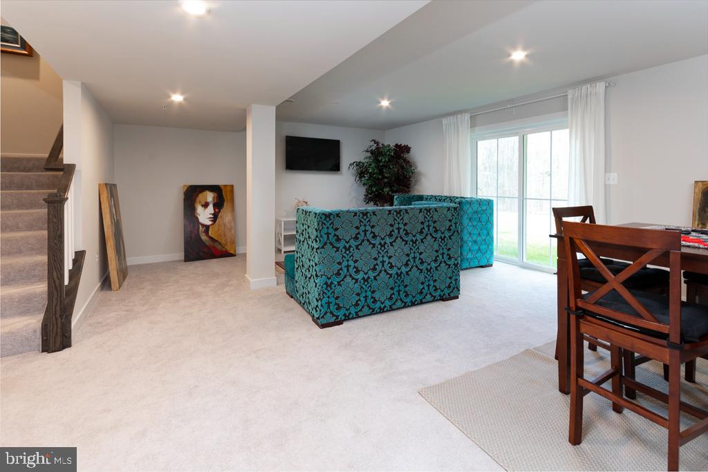 628 Iron Gate Road Bel Air, MD 21014 - Photo 23 of 28 Finished basement rec room w/walkout to backyard
