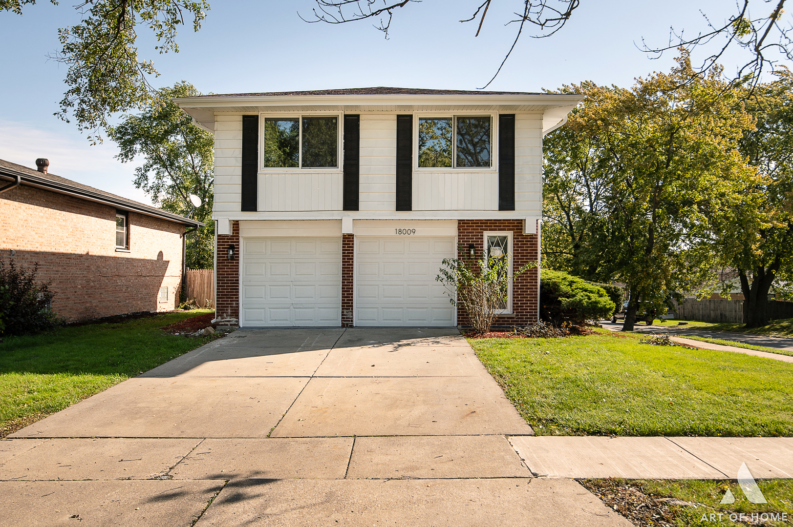 front view of house with a yard