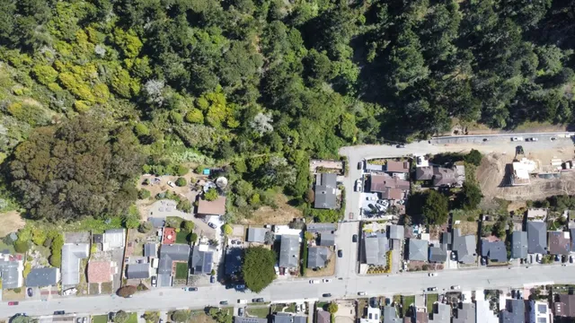 an aerial view of city