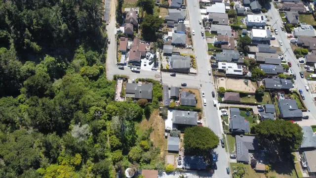 an aerial view of city