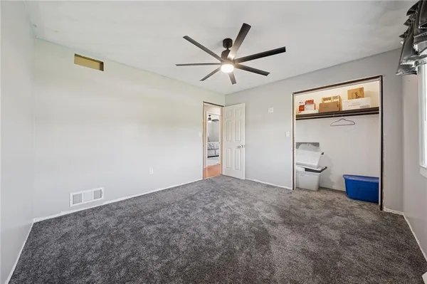 a view of a livingroom with a flat screen tv