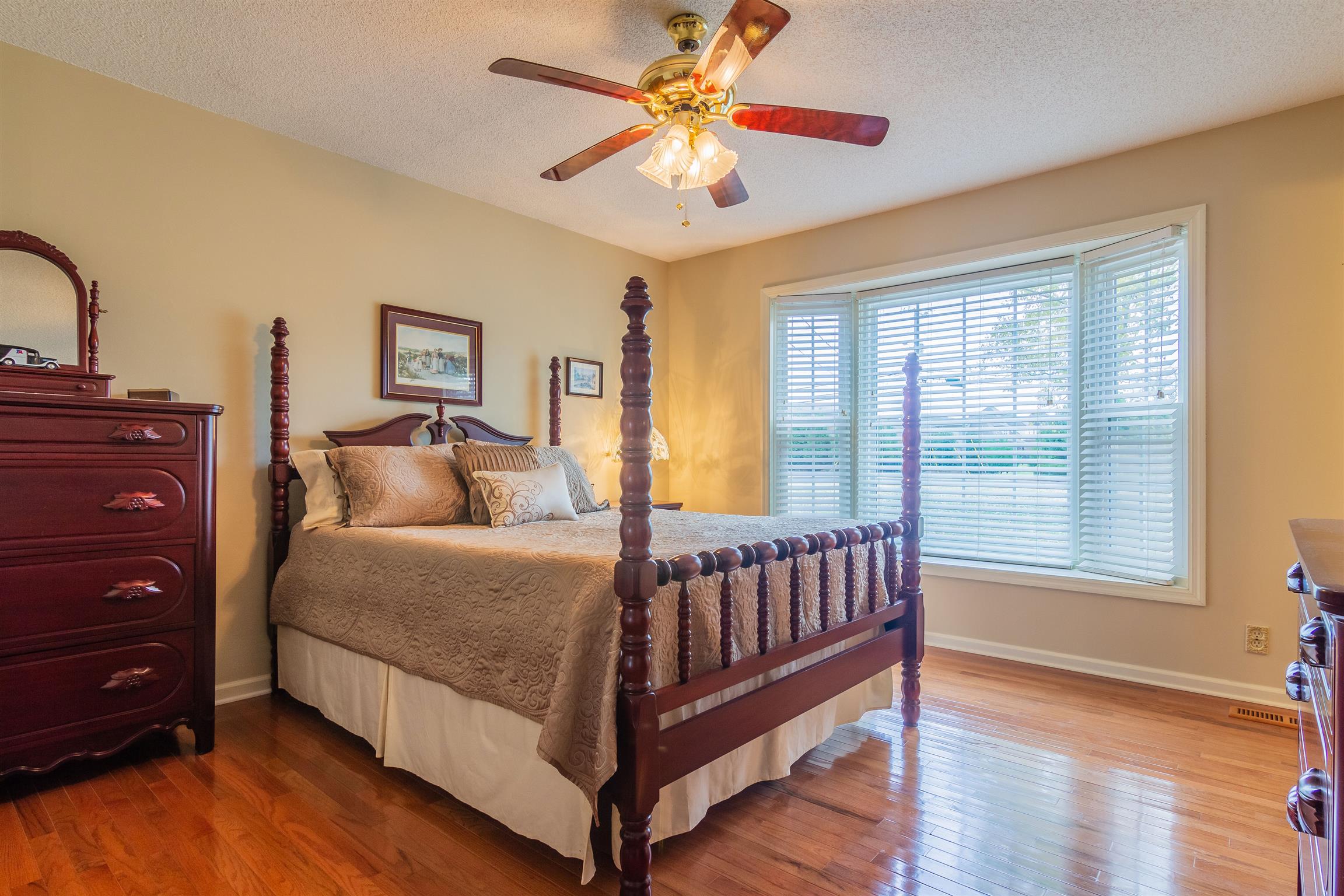 2842 Sulphur Springs Road Murfreesboro, TN 37129 - Photo 13 of 28 Master bedroom on main level with hardwood floors and lots of natural light from bay window