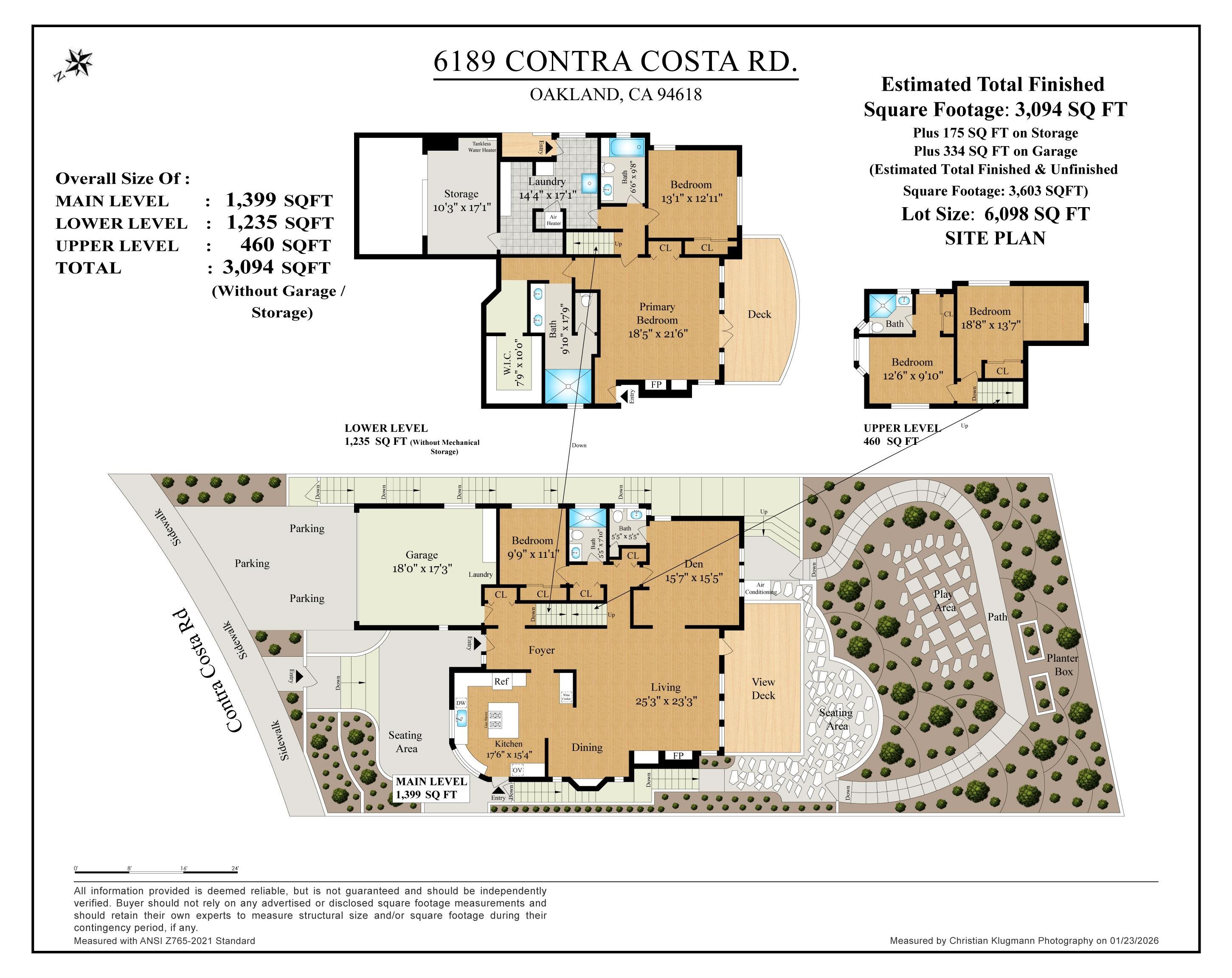 6189 Contra Costa Road Oakland, CA 94618 - Photo 60 of 60 View of property floor plan