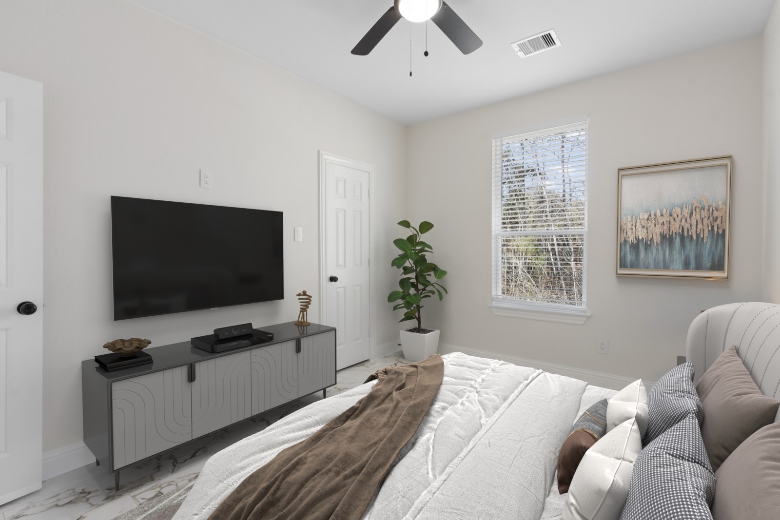 155 County Road 3372 Cleveland, TX 77327 - Photo 7 of 36 a living room with furniture and a flat screen tv