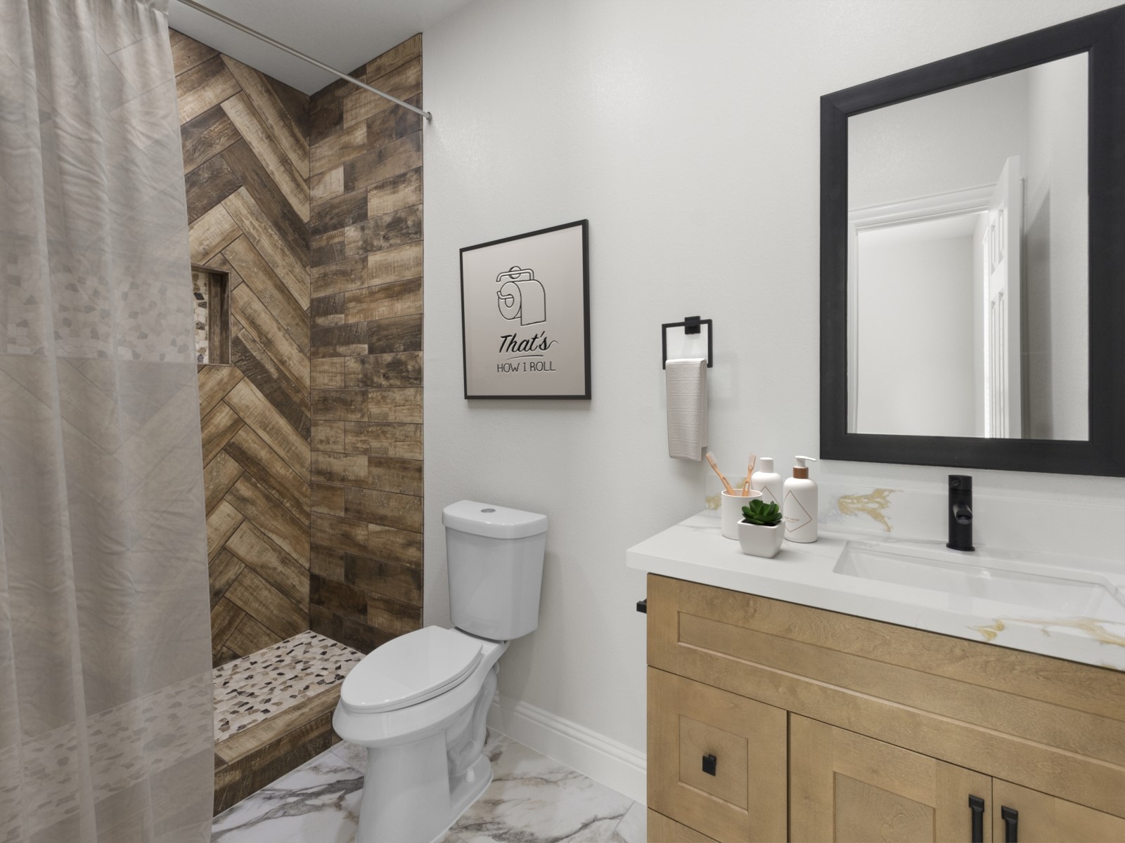 155 County Road 3372 Cleveland, TX 77327 - Photo 10 of 36 a bathroom with a sink toilet and shower