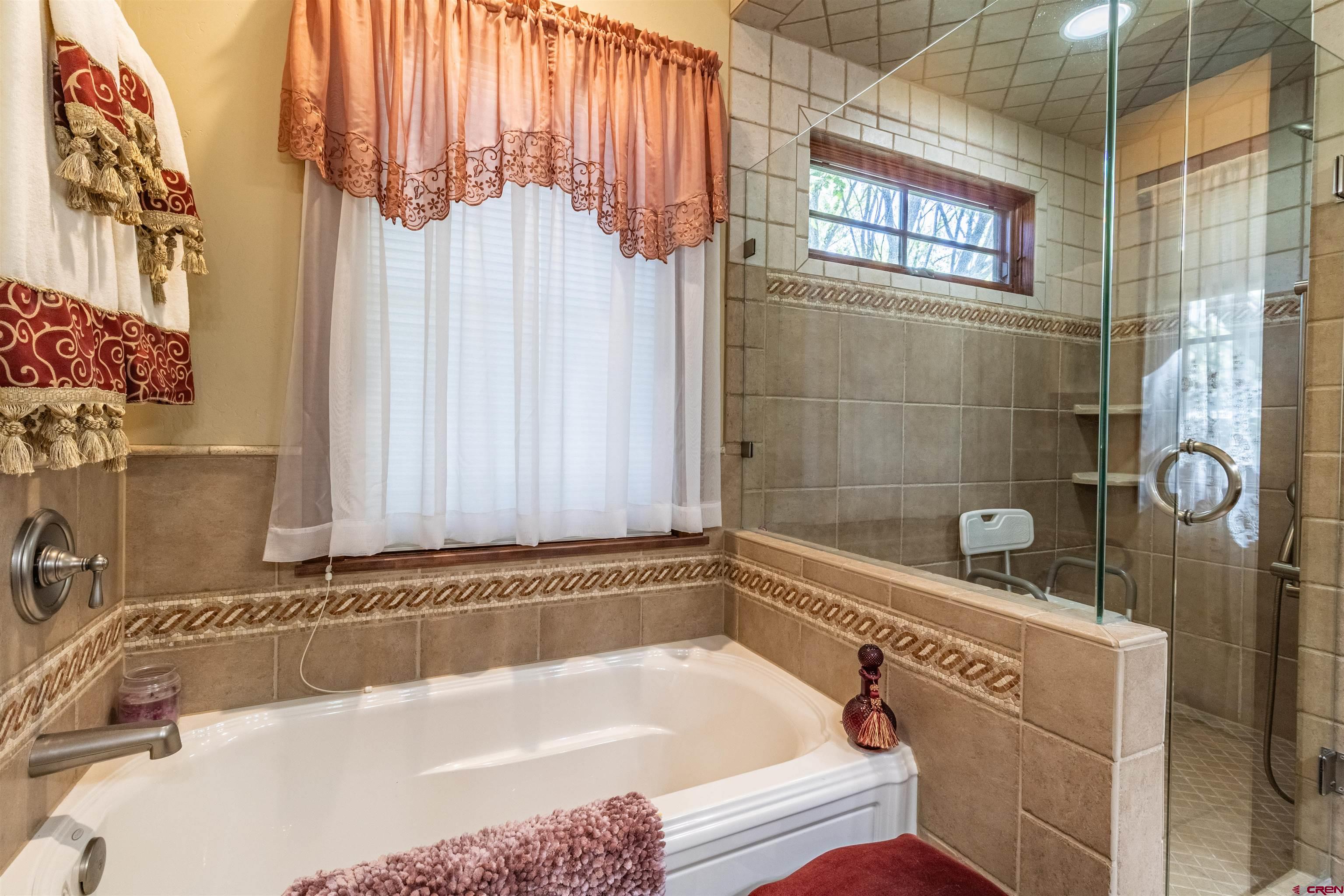 1167 North Dalton Ranch Road Durango, CO 81301 - Photo 20 of 45 a bathroom with a bathtub and shower