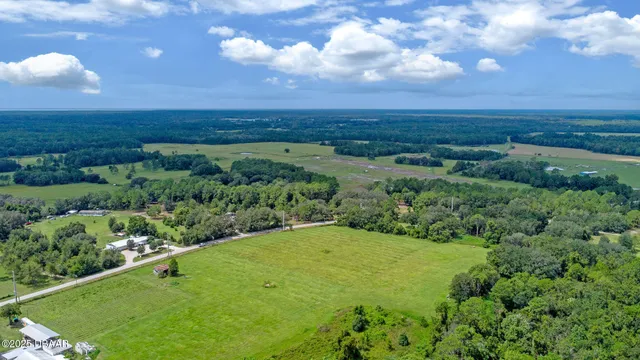 a view of a green field with lots of green space