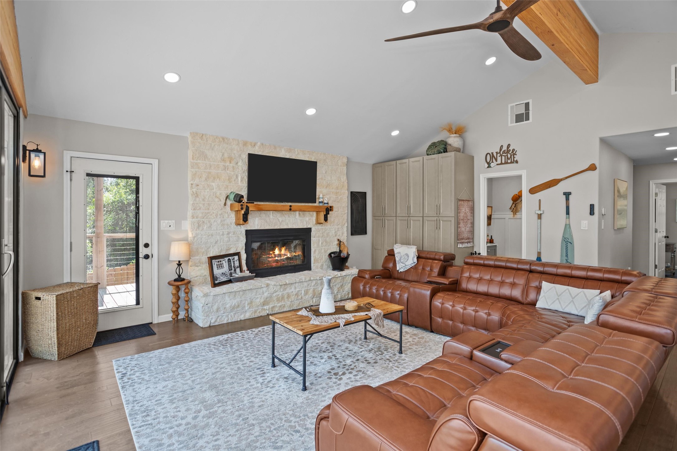 120 Cliff Street Point Blank, TX 77364 - Photo 3 of 30 Family room with extra cabinet storage