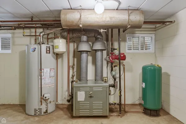 a view of water heater room