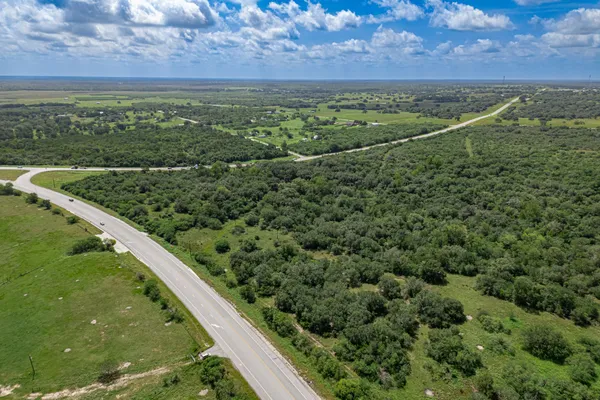 a view of a lush green field