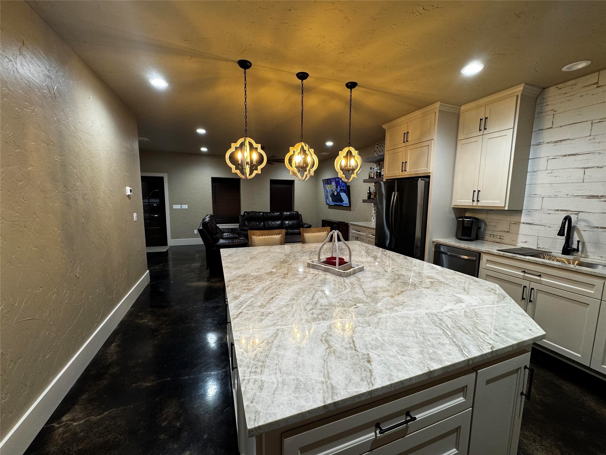 72 Circle Hook Port Port O'Connor, TX 77982 - Photo 3 of 43 a kitchen with a refrigerator and a sink