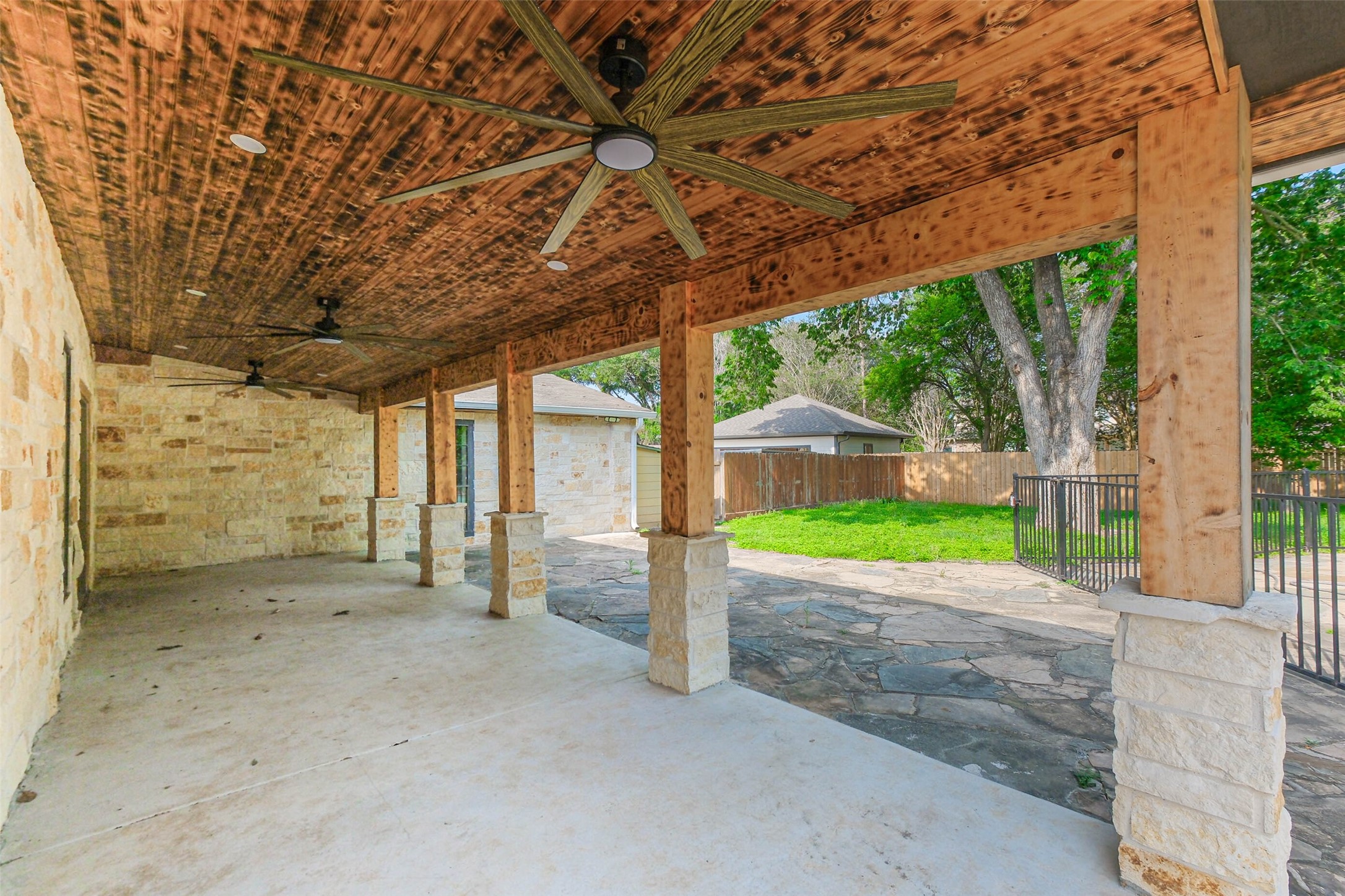 11019 Clodine Road Sugar Land, TX 77498 - Photo 32 of 39 a view of a house with a backyard