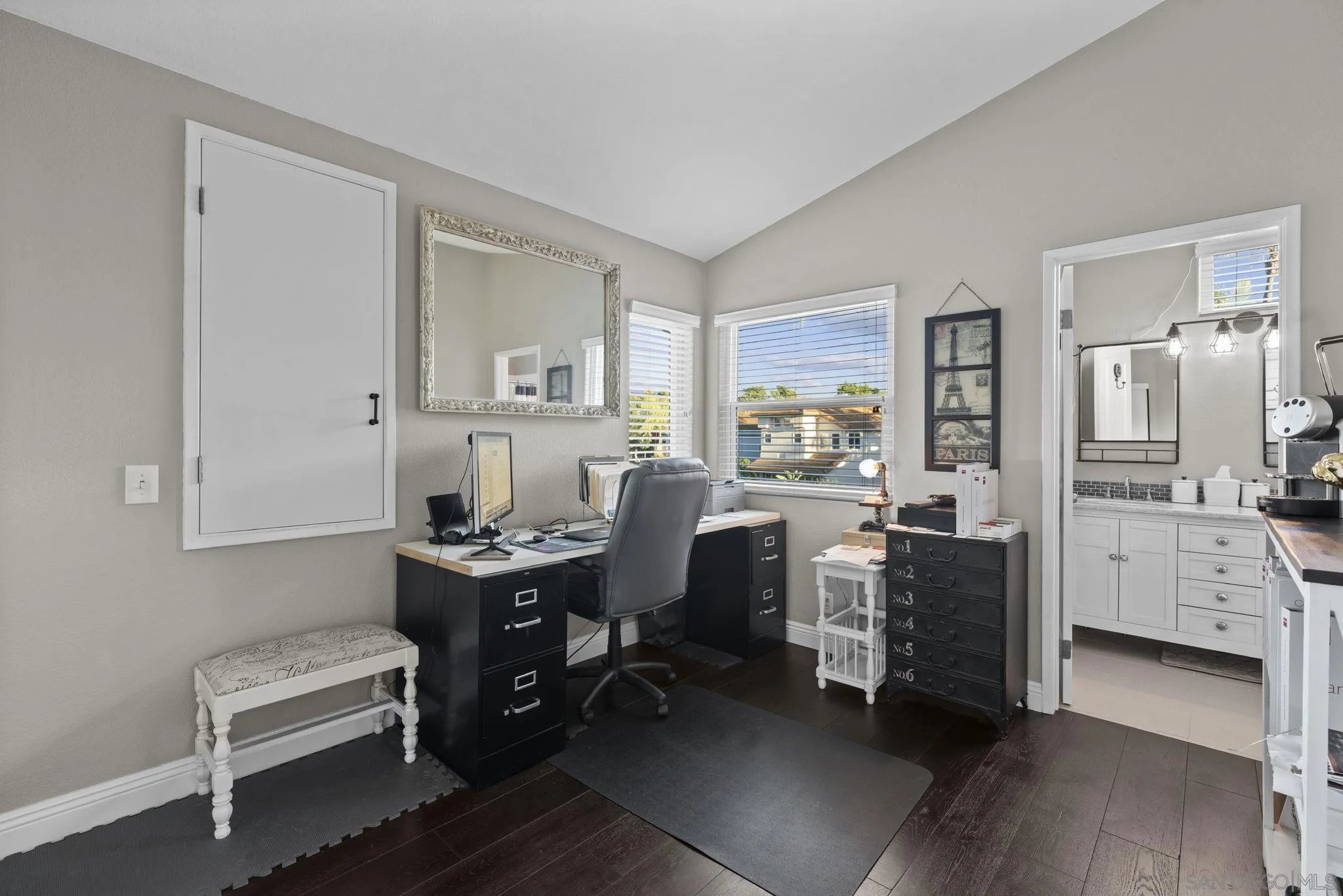 1846 Corte Pulsera Oceanside, CA 92056 - Photo 23 of 30 a view of a workspace with furniture and a window