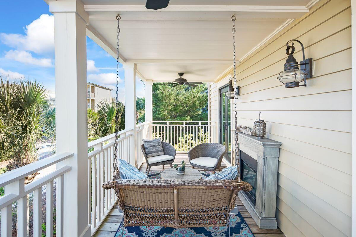 43 Sand Flea Drive Inlet Beach, FL 32461 - Photo 14 of 49 a view of balcony with furniture