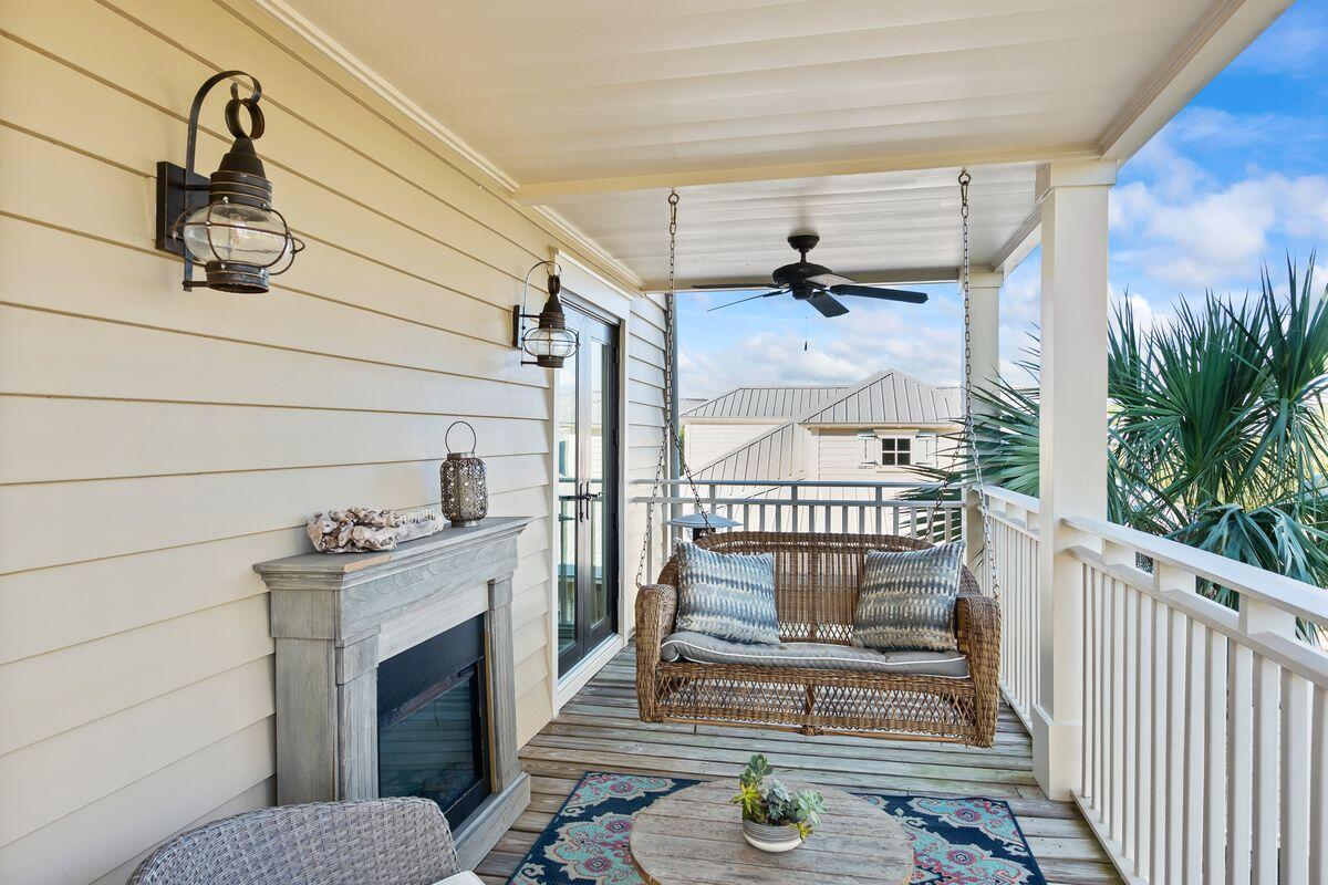 43 Sand Flea Drive Inlet Beach, FL 32461 - Photo 17 of 49 a view of entryway and hall with wooden floor