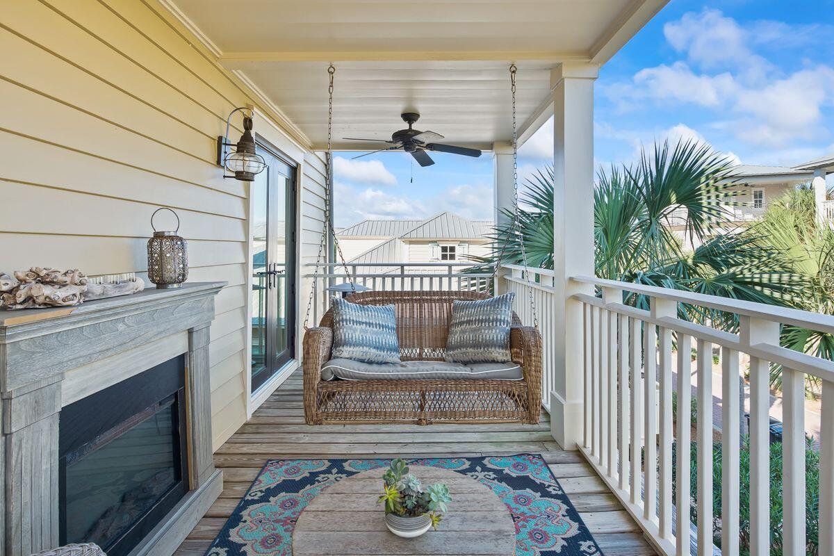 43 Sand Flea Drive Inlet Beach, FL 32461 - Photo 21 of 49 a view of a livingroom with furniture and front door