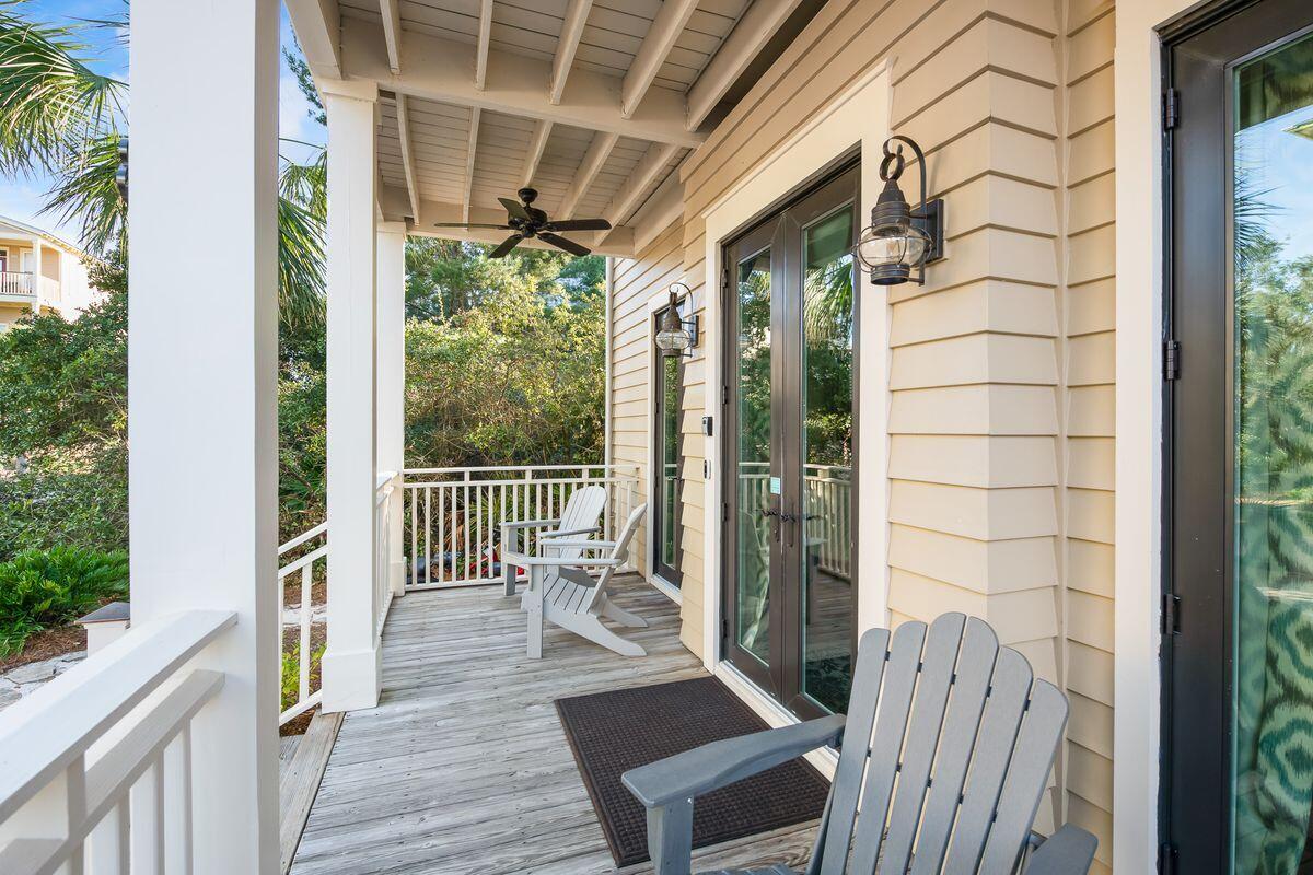 43 Sand Flea Drive Inlet Beach, FL 32461 - Photo 46 of 49 a view of a balcony with wooden floor
