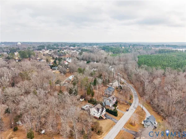 an aerial view of multiple house