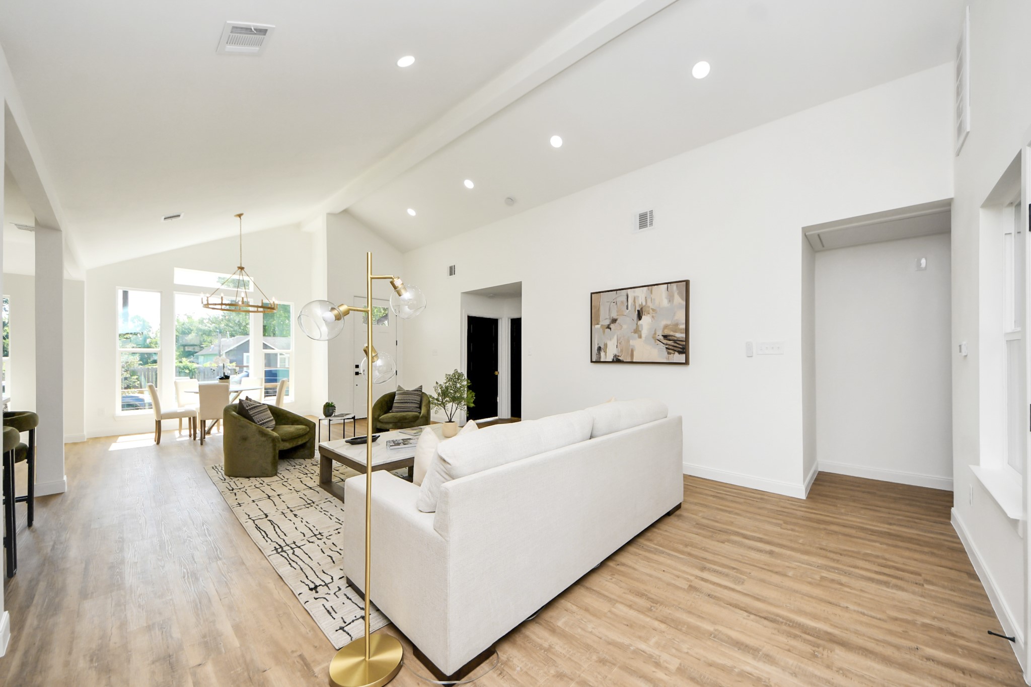 1737 Tabor Street Houston, TX 77009 - Photo 24 of 46 a living room with furniture wooden floor and a large window