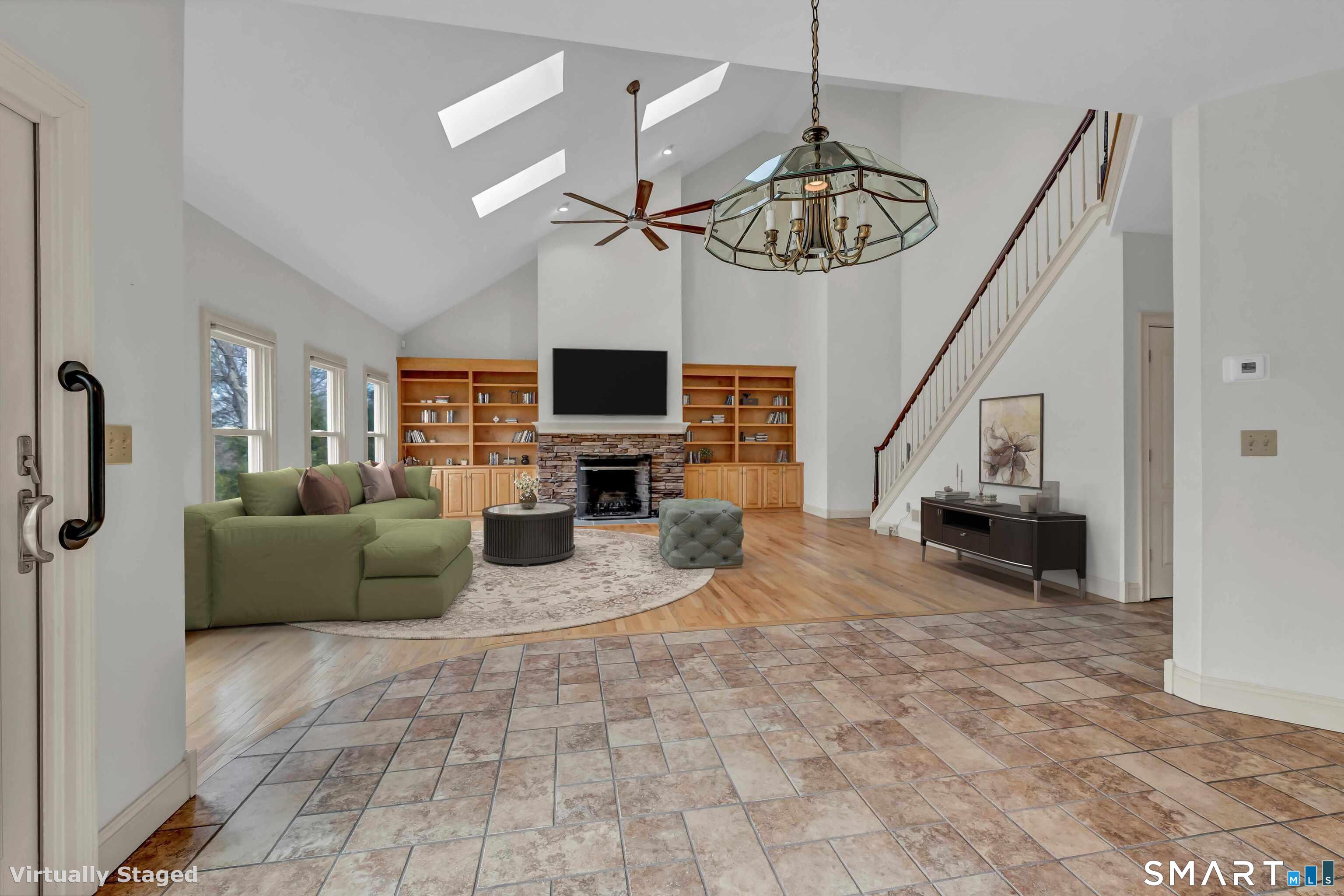 201 Grey Rock Road Southbury, CT 06488 - Photo 14 of 40 Virtually Staged Family Room