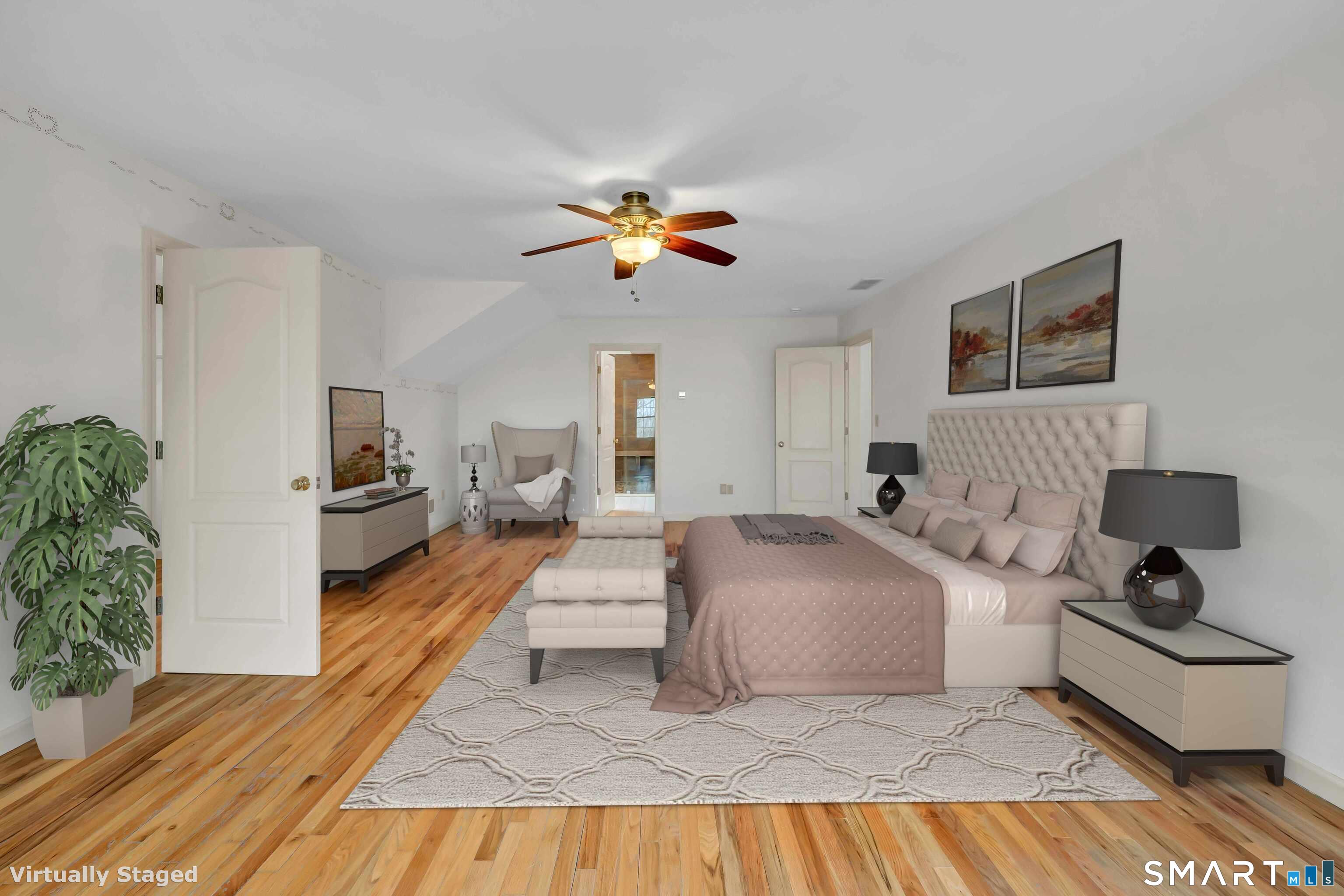 201 Grey Rock Road Southbury, CT 06488 - Photo 23 of 40 Virtually staged Primary Ensuite Bedroom