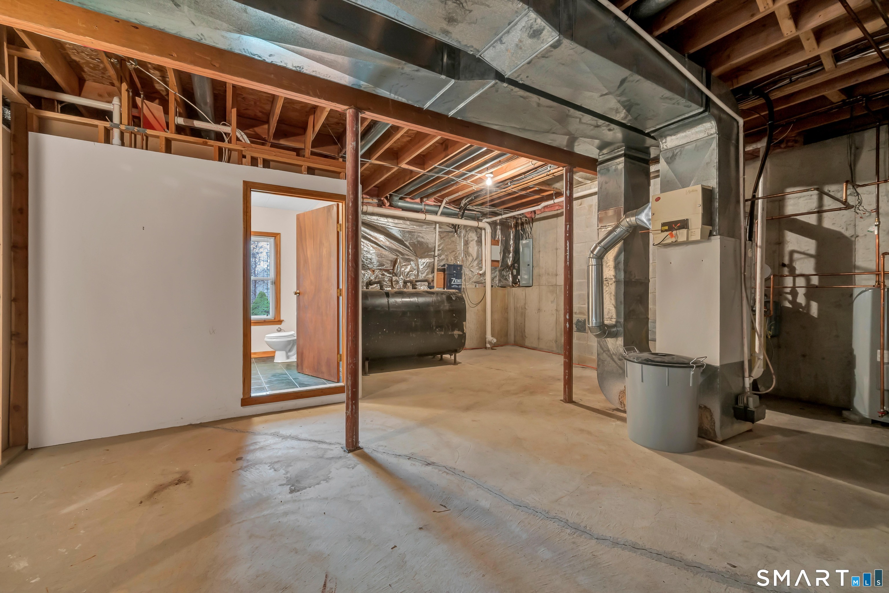 201 Grey Rock Road Southbury, CT 06488 - Photo 34 of 40 Huge Utility Room with dual oil tanks and new Furnace
