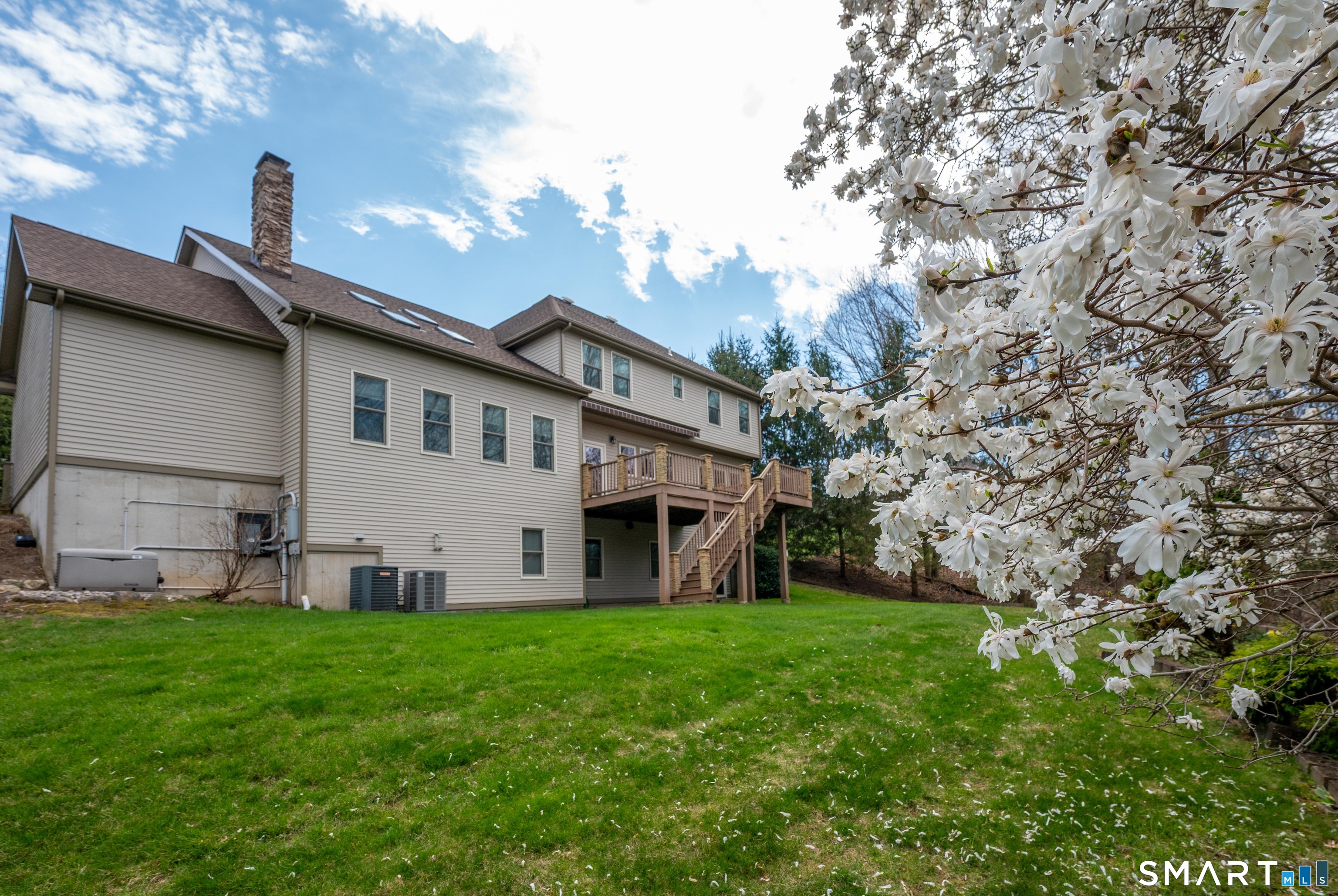 201 Grey Rock Road Southbury, CT 06488 - Photo 4 of 40 Lovely backyard with flowering trees