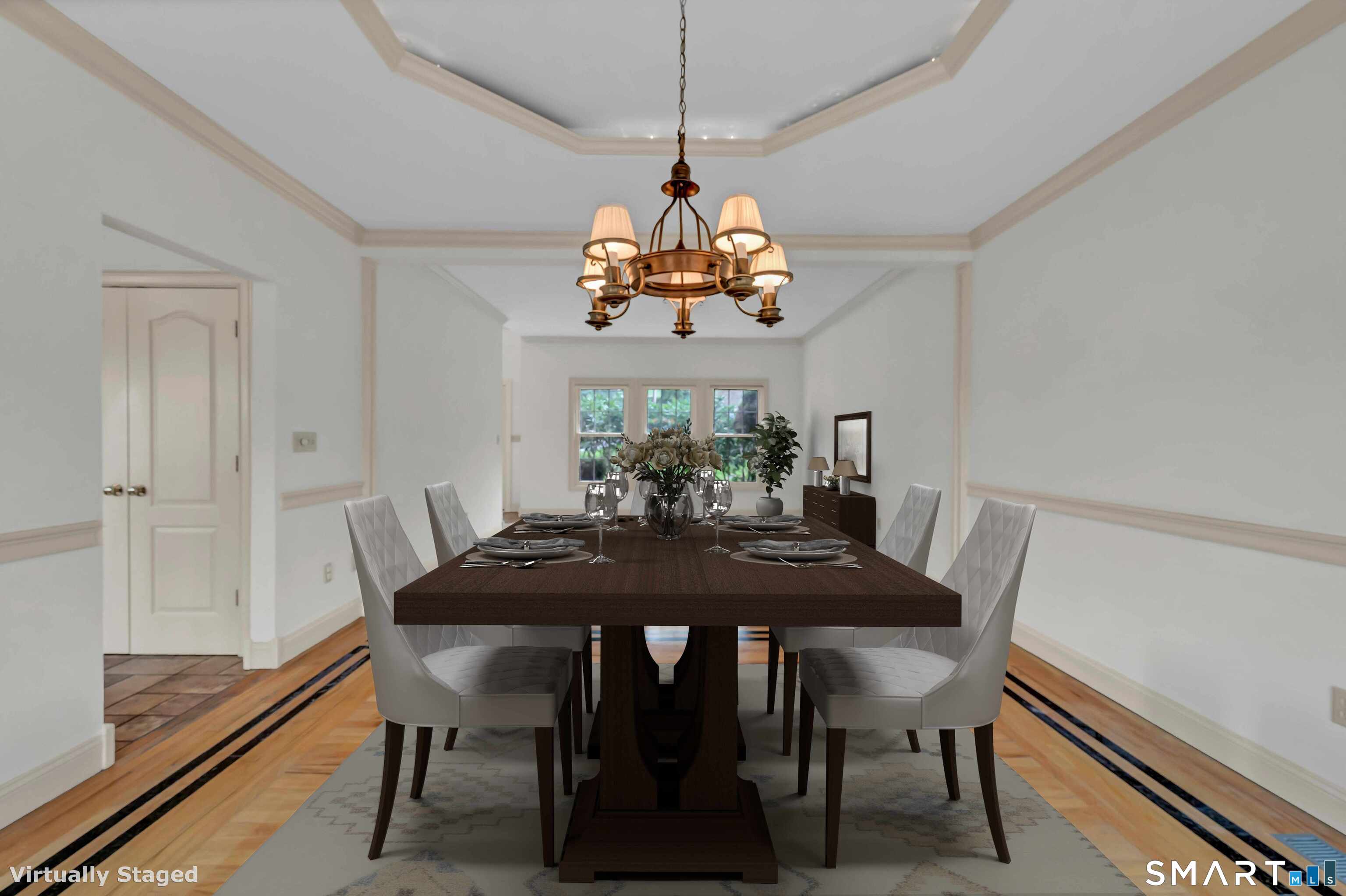 201 Grey Rock Road Southbury, CT 06488 - Photo 9 of 40 Virtually Staged Dining Room