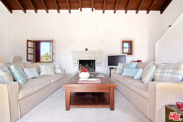 a view of a lake with a mountain