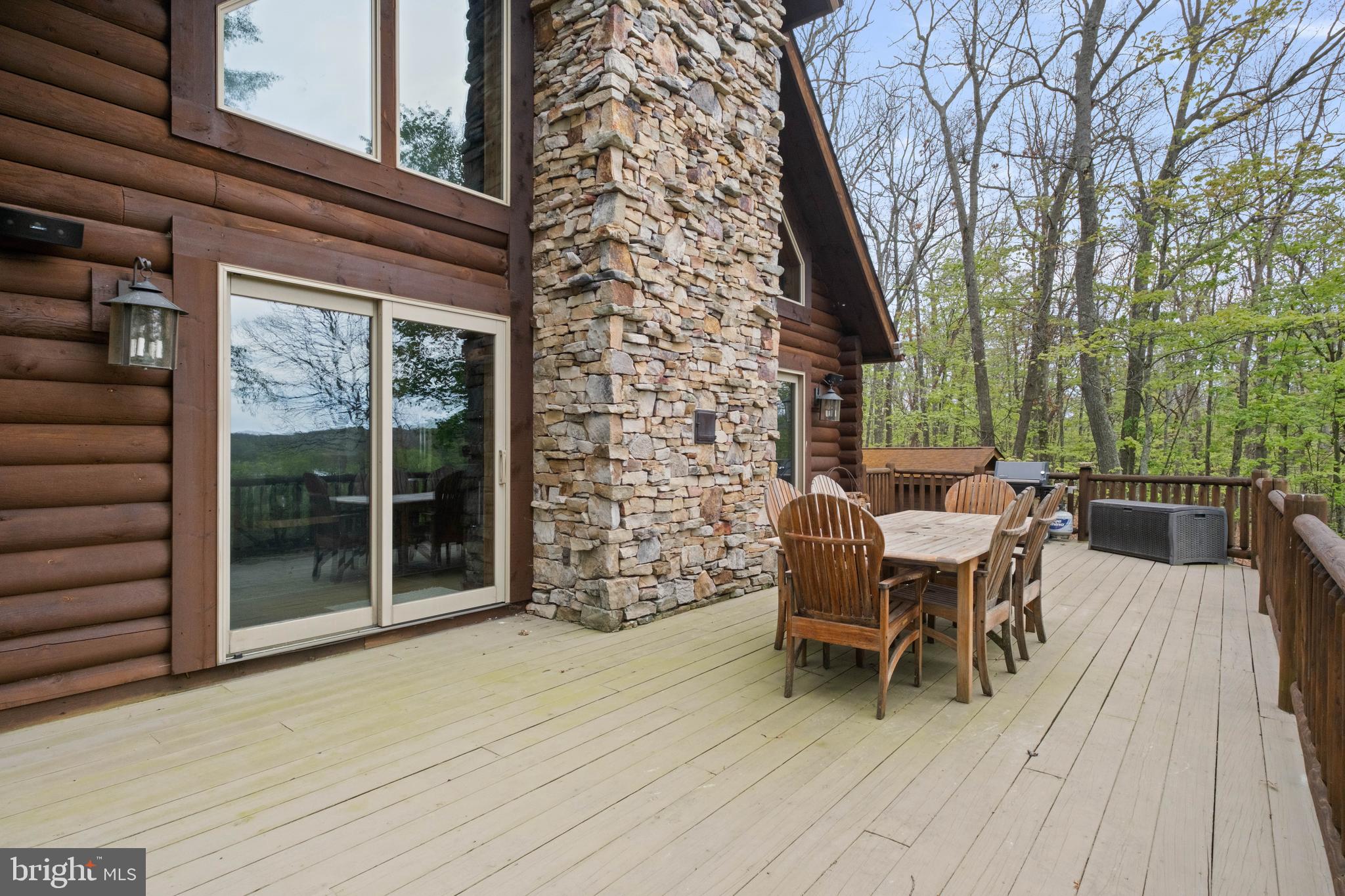 125 Ruta Lane Swanton, MD 21561 - Photo 51 of 77 Trex Decking and Native Stone Chimney