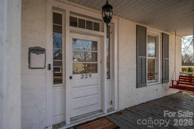 a view of front door of house