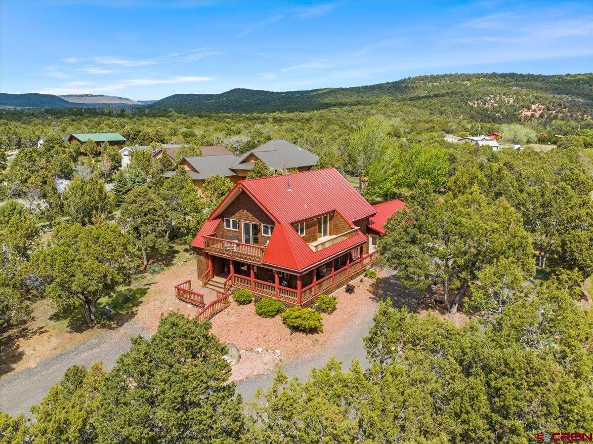 19016 Pinon Drive Cedaredge, CO 81413 - Photo 43 of 45 a aerial view of a house with a garden