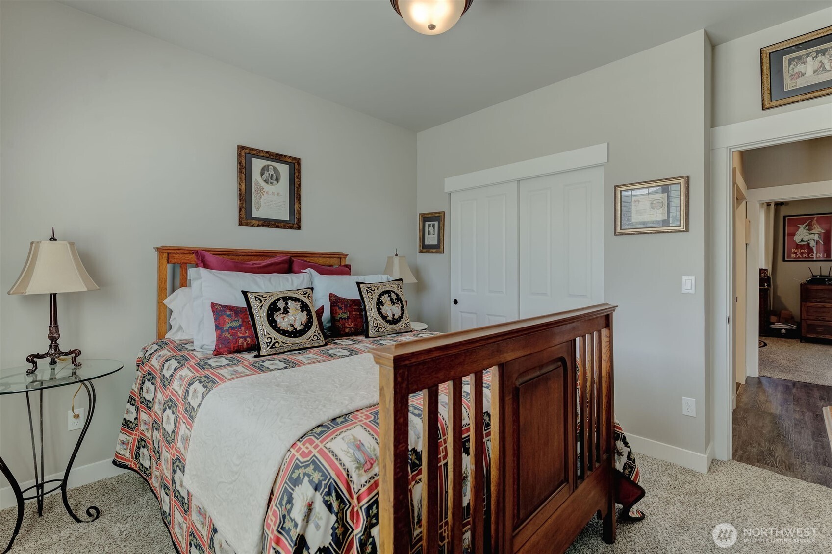 227 Pershing Circle Wenatchee, WA 98801 - Photo 26 of 38 a bed sitting in a bedroom next to a window