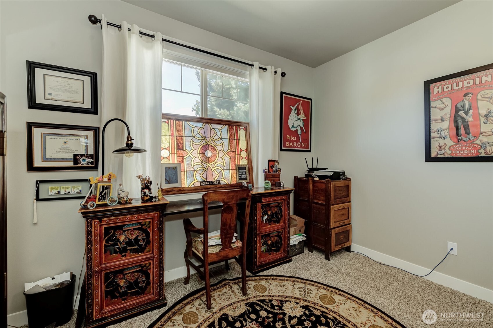 227 Pershing Circle Wenatchee, WA 98801 - Photo 27 of 38 a view of a workspace with furniture and window