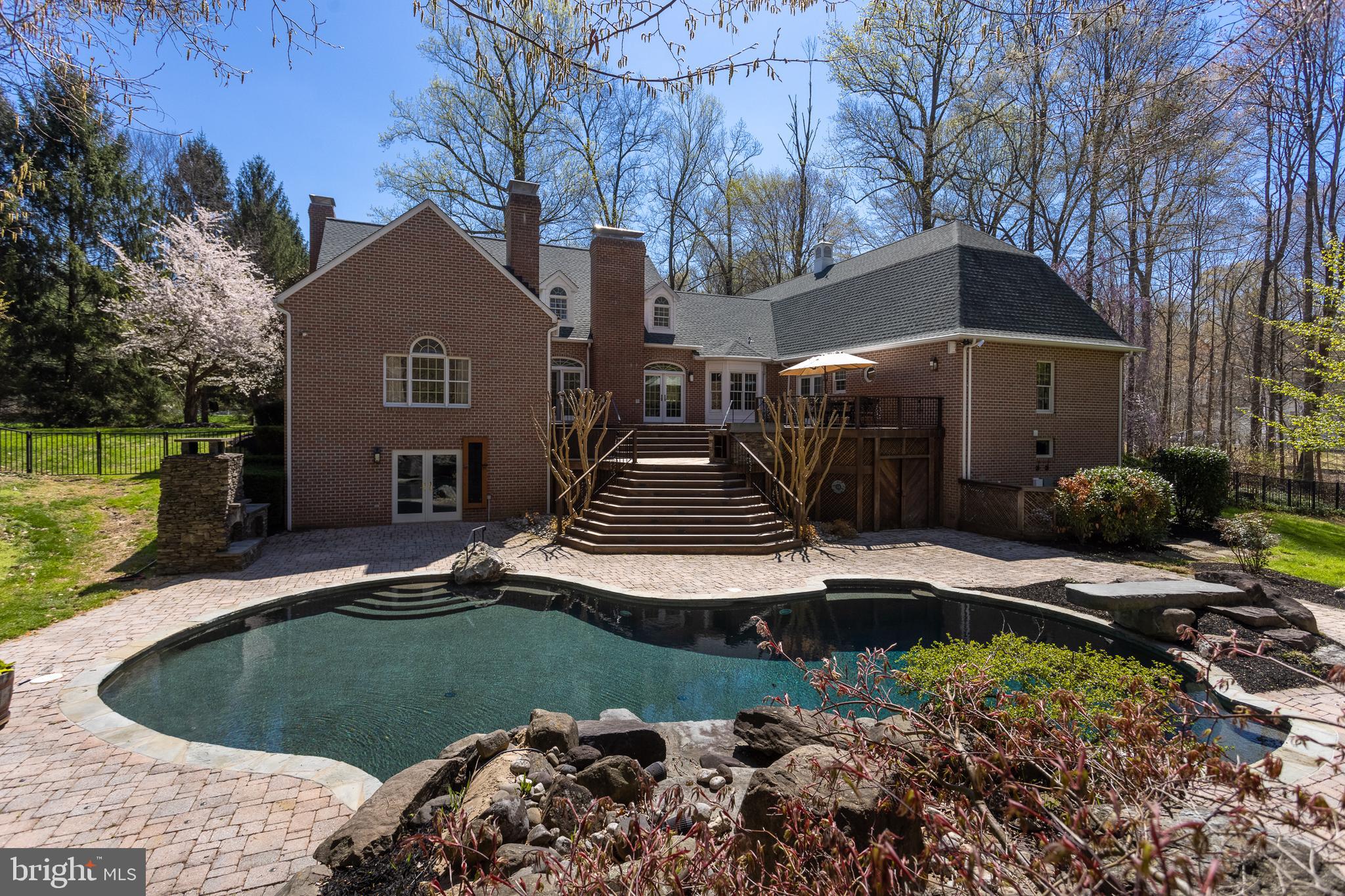 3040 Oak Farm Road Churchville, MD 21028 - Photo 38 of 51 STONE FIREPLACE AND OUTDOOR SHOWER