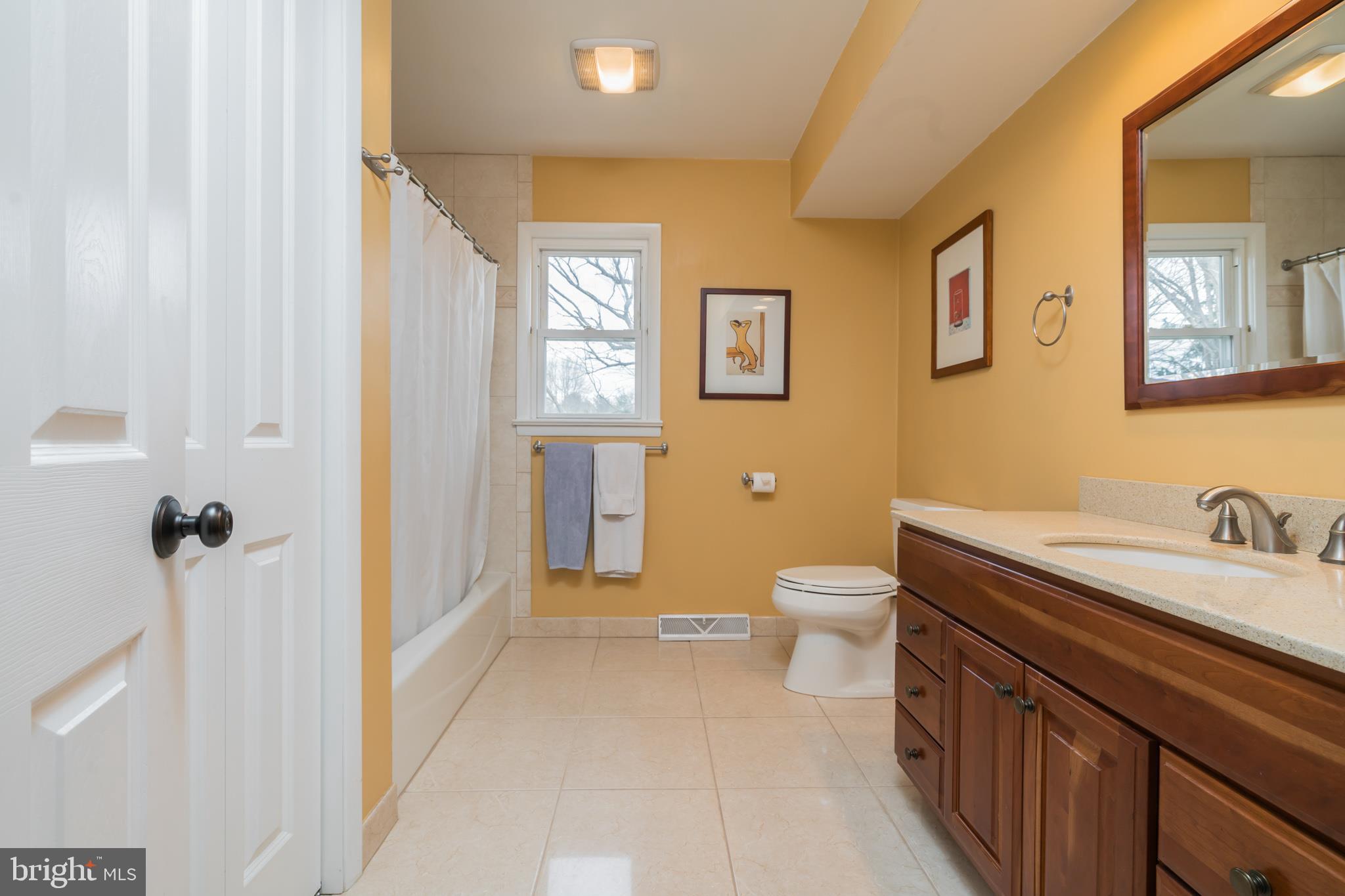 14 Azalea Way Hamilton, NJ 08690 - Photo 21 of 33 a spacious bathroom with a granite countertop toilet sink and mirror